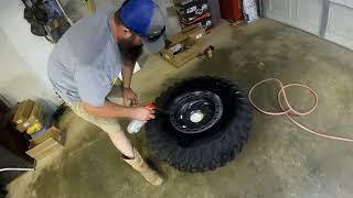 Mounting my new 35" tires on bead-lock wheels for the Talon 1000x-4. Tina the Talon Continued...