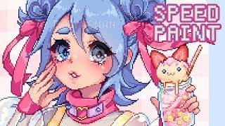  SpeedPaint  My Draw this in your Style Challenge! | Pixel Art!