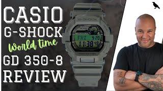 Casio G-SHOCK GD350-8 World Time Watch Review| Best affordable GSHOCK for the Money