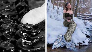 This Girl Made DIY Silicone Mermaid Tail! Fantastic Crafts By Wood Mood That You Will Like