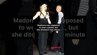 Madonna walked topless on runway