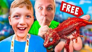 Surprising A Random Kid With His Dream Reptile!