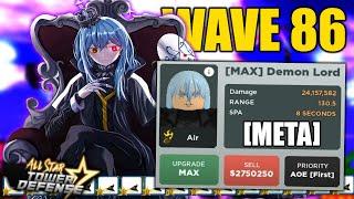 6 Star RIMURU is The New META (WAVE 86) in EXTREME INFINITE MODE | All Star Tower Defense ROBLOX