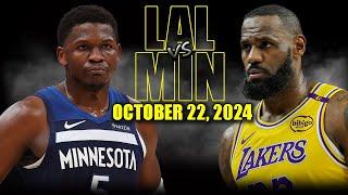 Los Angeles Lakers vs Minnesota Timberwolves Full Game Highlights - October 22  | 2024-25 NBA Season