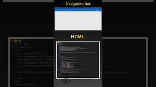 Navigation bar HTML,CSS, JAVASCRIPT #coding #bca #webdesign #important #shorts #viralshort #css