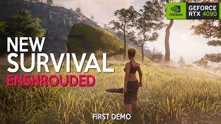 ENSHROUDED First 1 Hour of Gameplay | New Survival with NEXT GEN Base Building RTX 4090 4K 2023