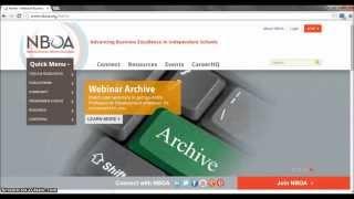 NBOA Webinar Archive