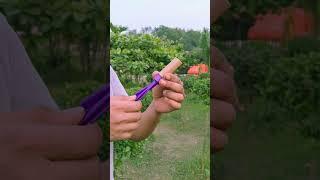 DIY Bamboo Creation with Colourful Balloon Slingshots #Bamboo #diy #Slingshots