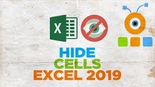 How to Hide Cells in Excel 2019 | How to Hide Row or Column in Excel 2019