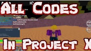 ALL CODES in PROJECT X | Project X ALL Mastery and Money codes 2020 Roblox