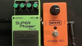 Phaser comparison BOSS PH-2 SUPER Phaser VS MXR phase 90