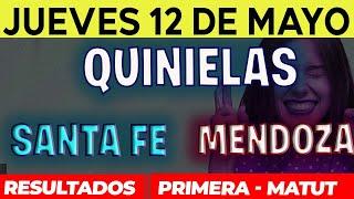 Quinielas Primera y matutina de Santa Fé y Mendoza, Jueves 12 de Mayo