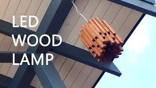 Led wood lamp DIY