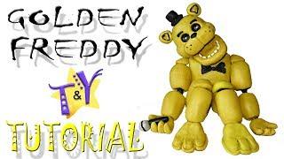 Как слепить Голден Фредди из пластилина Туториал Golden Freddy from plasticine Tutorial