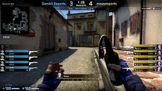 CSGO POV mousesports Bymas vs. Gambit on Inferno - 24 frags