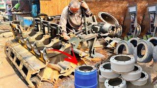 How Truck brake drum is Made from Cast Iron Scrap