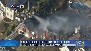 Fire destroys large home in Little Egg Harbor Township