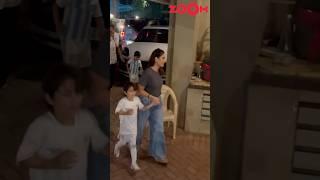 Jeh Ali Khan RUNS as mom Kareena Kapoor Khan walks away with son Taimur  #shorts #kareenakapor