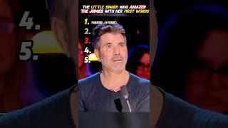 Little singers who make the judges drop their jaws when they open their mouths.#shorts