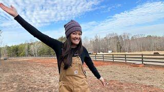 Frost Seeding our Pasture // Orchard Grass & Clover