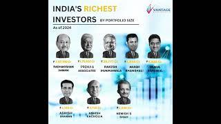 INDIA'S RICHEST INVESTORS - Vantage Market Research #investing #investors