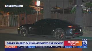 Porsche owner stabbed while fighting off carjackers in East Hollywood