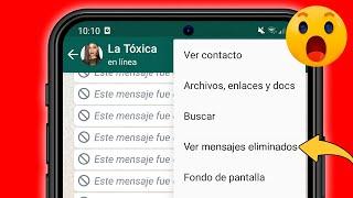 Cómo LEER LOS MENSAJES ELIMINADOS DE WHATSAPP ▷ CON Y SIN APLICACIONES