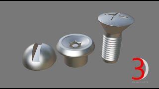 Cinema 4d Kitbash Kit  Bolt & Screw  PART 01