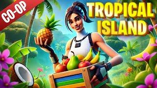 FORTNITE TROPICAL ISLAND TYCOON [CO-OP] GOLD, DIAMONDS AND REBIRTH - MAP CODE: 5773-2183-5506