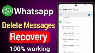 How to Recover Old Whatsapp Deleted Messages | Restore Whatsapp Chat without Backup (2025)