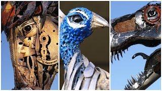 Artist Lopez recycles scrap in amazing animal sculptures