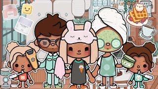 Aesthetic Rich Family MORNING & NIGHT Routine | *with voice* | Toca Boca Life World