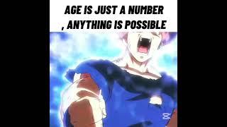 AGE is just a number #dragonballsuper #shorts