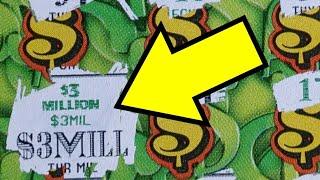 $3,000,000 Winner! Three Million! Biggest Scratch Ticket Win on YouTube! HUGE! I beat the lottery.