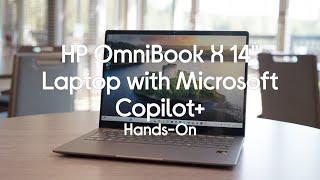 HP OmniBook X 14" Laptop, Copilot+ PC - Hands On