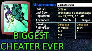 CashStash225 The BIGGEST CHEATER on DuelingBook Currently