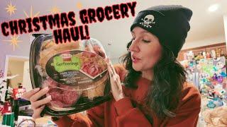 VLOGMAS Day 20! HUGE Christmas Grocery Haul + Winter Horror Coloring Book!️