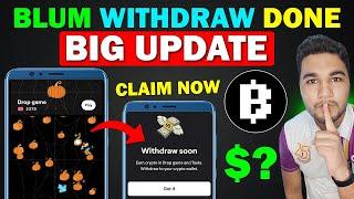 Blum Airdrop Withdraw Soon - Blum Launch Pumpkin Coins in Game New Update | Blum Listing News