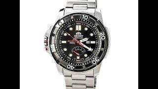 Orient EL06001B Men's M-Force Beast Black Dial Steel Power Reserve Automatic Watch Review Video