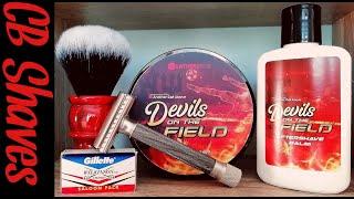 Lather Bros Devils On The Field / Parker Variant Adjustable / Gillette Wilkinson Sword Blade........