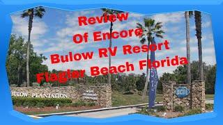 Review Of Encore's Bulow RV Park