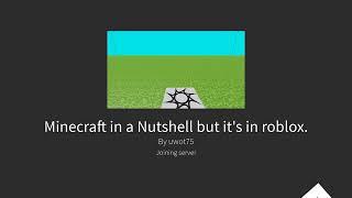 Minecraft in a nutshell but it’s in Roblox *special video*