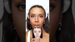 HIT  or MISS?  Easy Nose Contour Makeup Hack!  #beautyhacks
