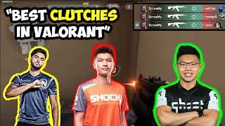 UNBELIEVABLE CLUTCHES from PRO TOURNAMENTS in Valorant (INSANE)