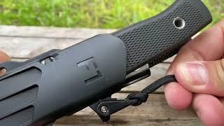 Fallkniven F1nez Zytel sheath demo
