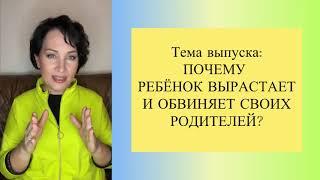 Почему ребёнок вырастает и обвиняет своих родителей? ЧАСТЬ 1