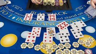 SUPER AMAZING $300,000 BLACKJACK SPLITS, DOUBLES, & 21 WINS IN $1,200,0000 HIGH LIMIT ROOM WIN!