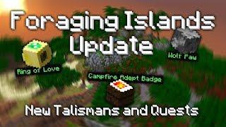 Hypixel SkyBlock Foraging Islands Overhaul! (0.7.4 Update) - New Talismans and Quests