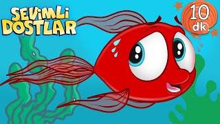 İngilizce Bebek Şarkıları | Red Fish Song  | İngilizce Çocuk Şarkıları | Sevimli Dostlar