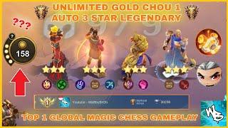 UNLIMITED GOLD CHOU 4X ⭐⭐⭐ LEGENDARY HERO - BEST MAGIC CHESS SYNERGY - Mobile Legends Bang Bang